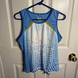 Tail Tech Performance Blue Tennis Golf Shirt